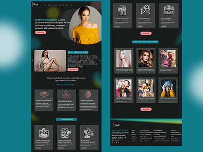 FASHION LANDING PAGE fashion ui webdesign