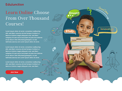 EduJunction Online Education banner design banner ui online school