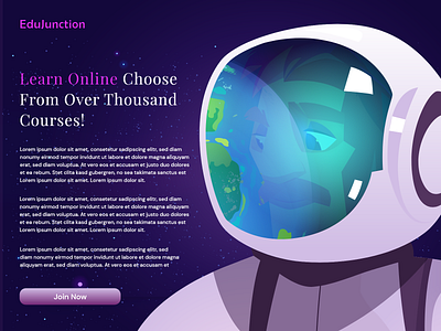 EduJunction Online School banner design rucha talawdekar ui