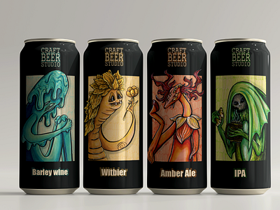 Craft Beer Studio. Illustrative Packaging Concept