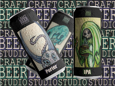 Craft Beer Studio. Illustrative Packaging Concept