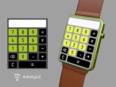 Operation On The Go (Calculator UI) 3d dailyui design ui