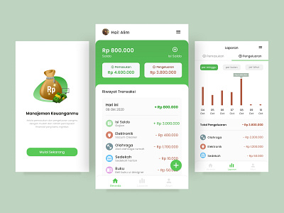 Income & Expense Mobile App app design financeapp minimal mobile app moneyapp ui ux