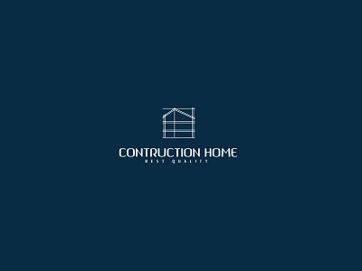CONTRUCTION HOME contruction design graphic design home illustration logo logodesign logos real estate rezaalfarid204 vector