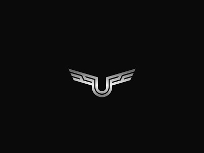 LETTER U WING art creative design graphic design illustration letter letter u line logo logodesign logos multi line rezaalfarid204 u vector wing