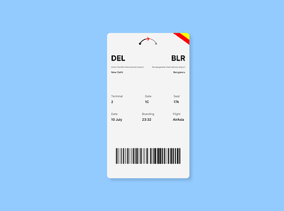 Boarding Pass #DailyUI 24 design mobile design ui