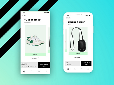 "Off-White" UX/UI Design concept app branding concept design flat off white product prototype sketch sneakers ui ux