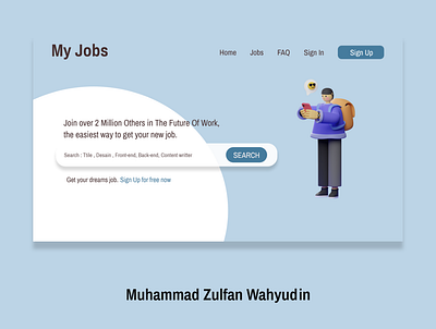 My Jobs design minimal ui web