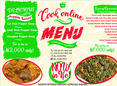 Online Food Delivery menu branding design food menu graphic desi illustration logo