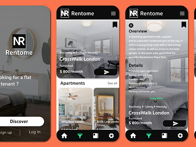 Rento me App Ui Ux Design