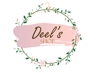 Deel's clothes shop design illustration logo
