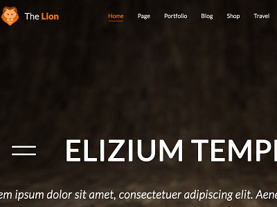 The Lion bootstrap grand html multi purpose template thelion