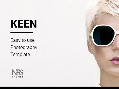 Keen - Easy to use Photography Template album art blog clean creative minimal photography photography wordpress theme portfolio professional slider video