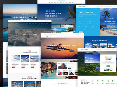 Let's Travel - Premium Multipurpose Template booking cruises events flights holidays hotel booking hotels online booking rent a car search travel vacations