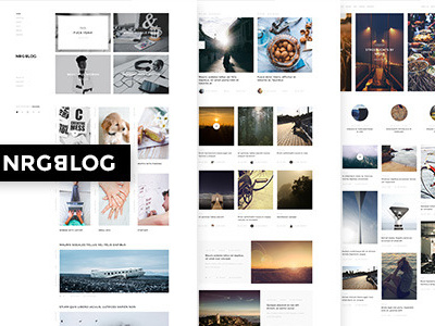 NRGblog - Clean WordPress Blog Theme blog blogger blogging clean magazine minimal modern personal photography portfolio simple wordpress