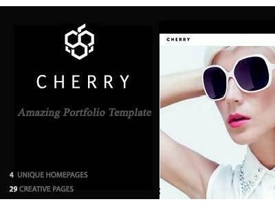 Cherry a fresh fruit Template