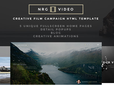 NRGproducer - Video Producer HTML5 Template iphone light movie movies portfolio production responsive studio video vimeo youtube