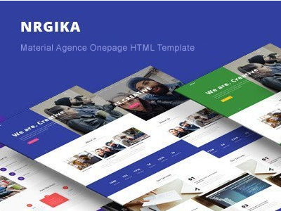 NRGika - Premium OnePage Portfolio Template