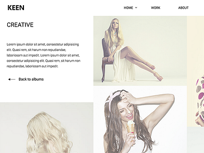 Keen - Minimal Photography WordPress Theme