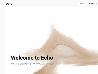 Echo - Creative Portfolio WordPress Theme agency art business clean creative designer elegant gallery minimal minimalist modern photography