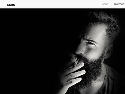 Echo - Creative Portfolio WordPress Theme clean creative designer elegant gallery minimal minimalist modern photography photos portfolio responsive