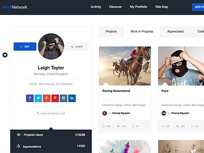 NRGNetwork - Responsive Social Network Template