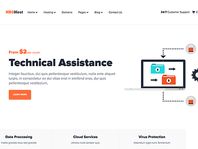 NRGhost - Flat Responsive Hosting Theme + WHMCS flat flat hosting theme hosting hosting template modern responsive shared hosting vps hosting web hosting whmcs wordpress hosting template wordpress hosting theme