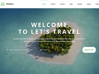 Let's Travel - Responsive Travel Booking Site Template cruise family flight hotel html5 responsive tour travel travel booking template travel html template traveling vacation