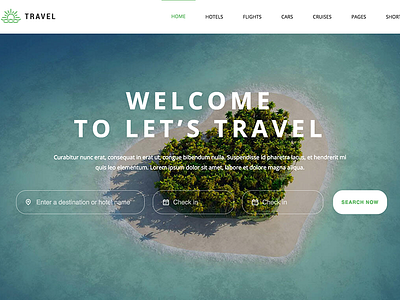 Let's Travel - Responsive Travel Booking Site Template