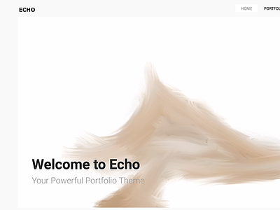 Echo - Creative Portfolio WordPress Theme clean creative designer elegant gallery minimal minimalist modern photography photos portfolio responsive