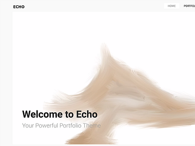 Echo - Creative Portfolio WordPress Theme