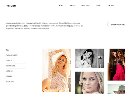 Horizon - Responsive Photography Template