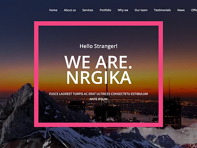 NRGika - Responsive Portfolio WordPress Theme
