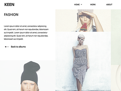 Keen - Minimal Photography WordPress Theme