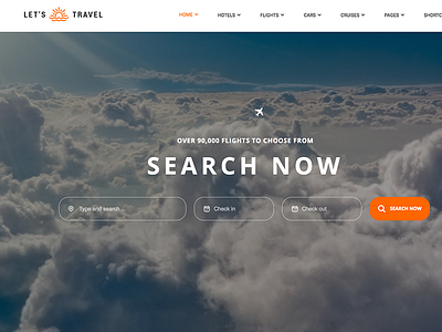 Let's Travel - Responsive Travel Booking Site WordPress Theme booking car cruise flight hotel tour tourism travel travel booking theme travel wordpress theme