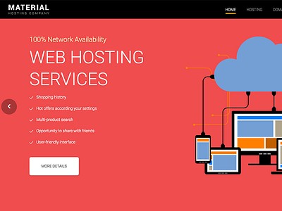 NRGHost Material - Web Hosting Template + WHMCS domains hosting hosting template material material hosting template material template vps hosting web hosting website whmcs whmcs hosting template whmcs template