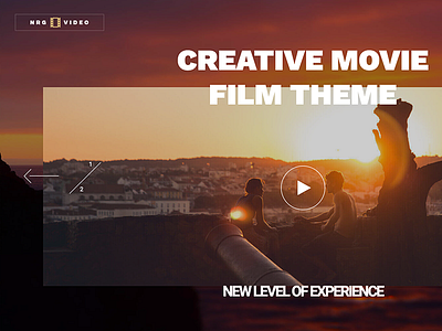 NRGVideo - Movie Film Marketing WordPress Theme film full screen marketing movie portfolio producer production promotion studio trailer video wordpress