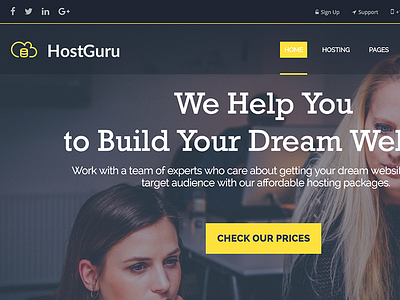 HostGuru - Responsive Hosting WordPress Theme + WHMCS