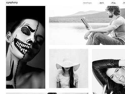 Symphony - Clean Photography Portfolio Template