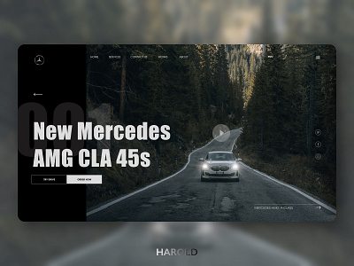 New Mercedes Page app beautiful branding car clear design fancy good landingpage mercedes new no technology ui uxui web website