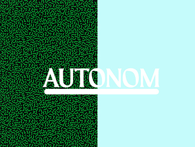 Logo - Autonom branding colors design logo memphis minimal pattern typeface