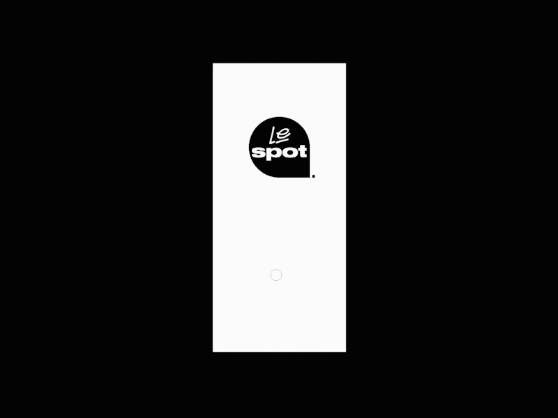 Le Spot Identity / App Prototype adobexd app app design black and white logo blackandwhite branding extreme extreme sports graphic logo minimal minimalism minimalist mobile motion ui design uiux uxdesign