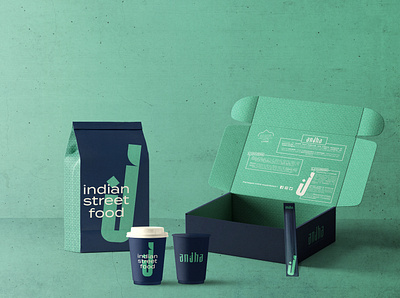 Anjha - Packaging branding chic classy food graphic design india packaging street
