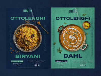 Anjha - Print branding chic classy food identity indian print street