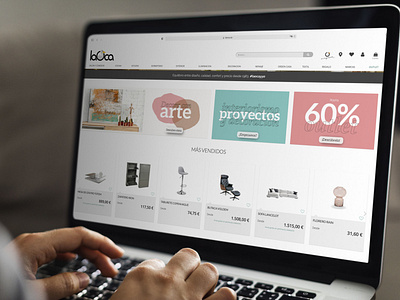 Web banners' design for La Oca's landing page