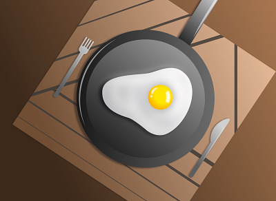 Egg for breakfast breakfast egg illustration vector