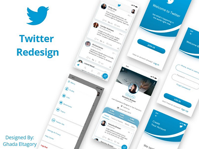 Twitter Redesign ui ux twitter app design