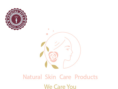 Natural skin Care beauty logo beauty product cosmetic cosmetic logo logodesign parlor logo saloon logo