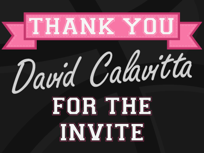 Thank You David Calavitta draft thank you thanks