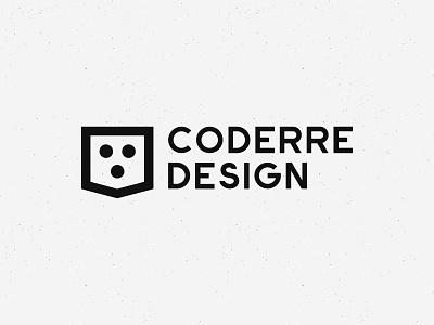 Coderre Design 2021 Logo Refresh branding crest logo minimal shield